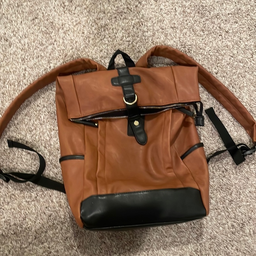 Brown backpack